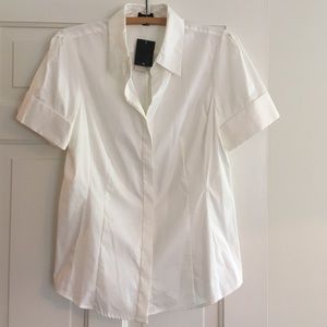 Ann Taylor Blouse with French cuff sleeves, NWT